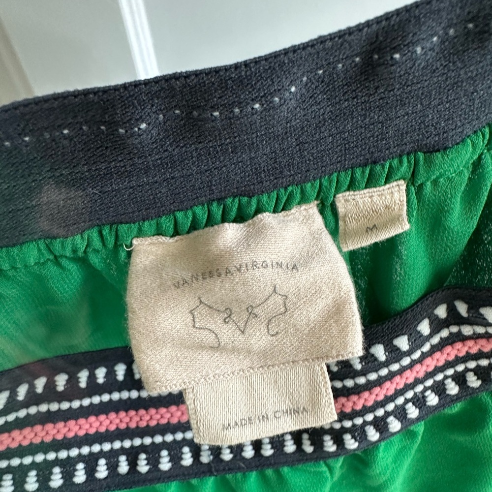Anthropologie Vanessa Virginia Colima Elegant Maxi Green Skirt - Picture 3 of 4